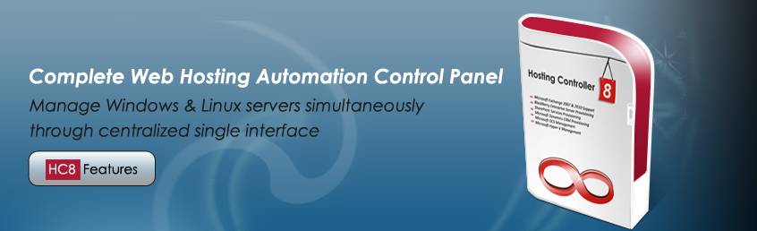 Hosting Controller 8.0 - Web hosting control Panel Image
