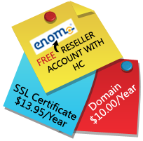 enom Free Reseller Account with HC