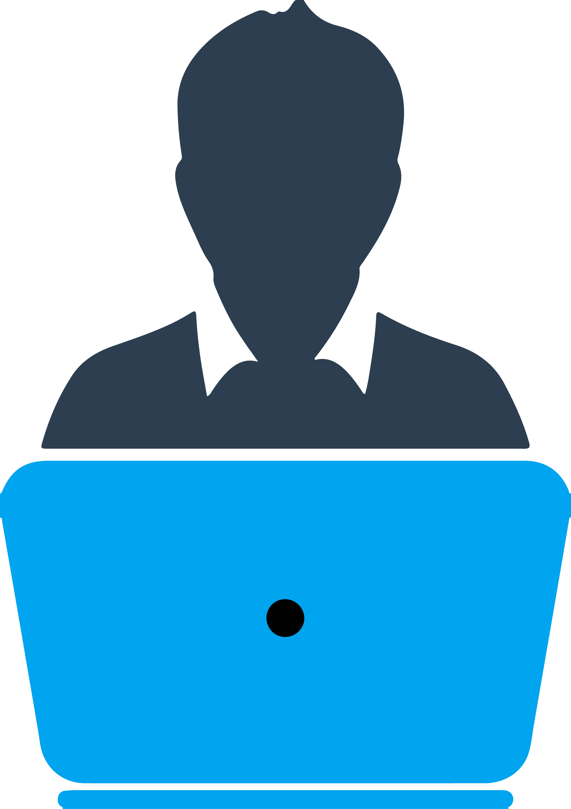 1. Sender Sender at their workstation ready to compose email in Outlook