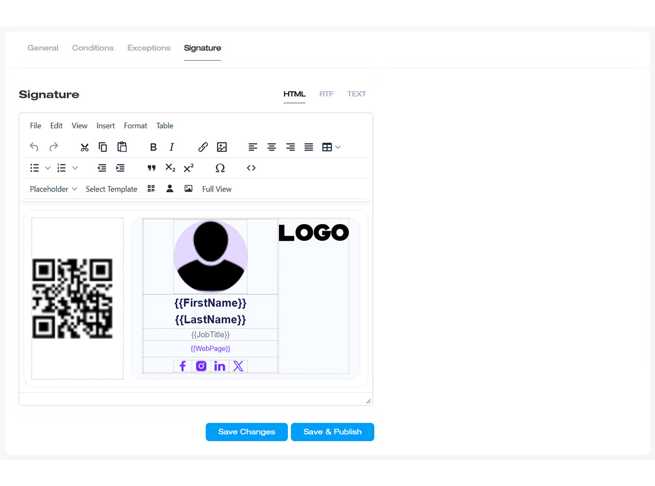 Add QR Code to Signatures